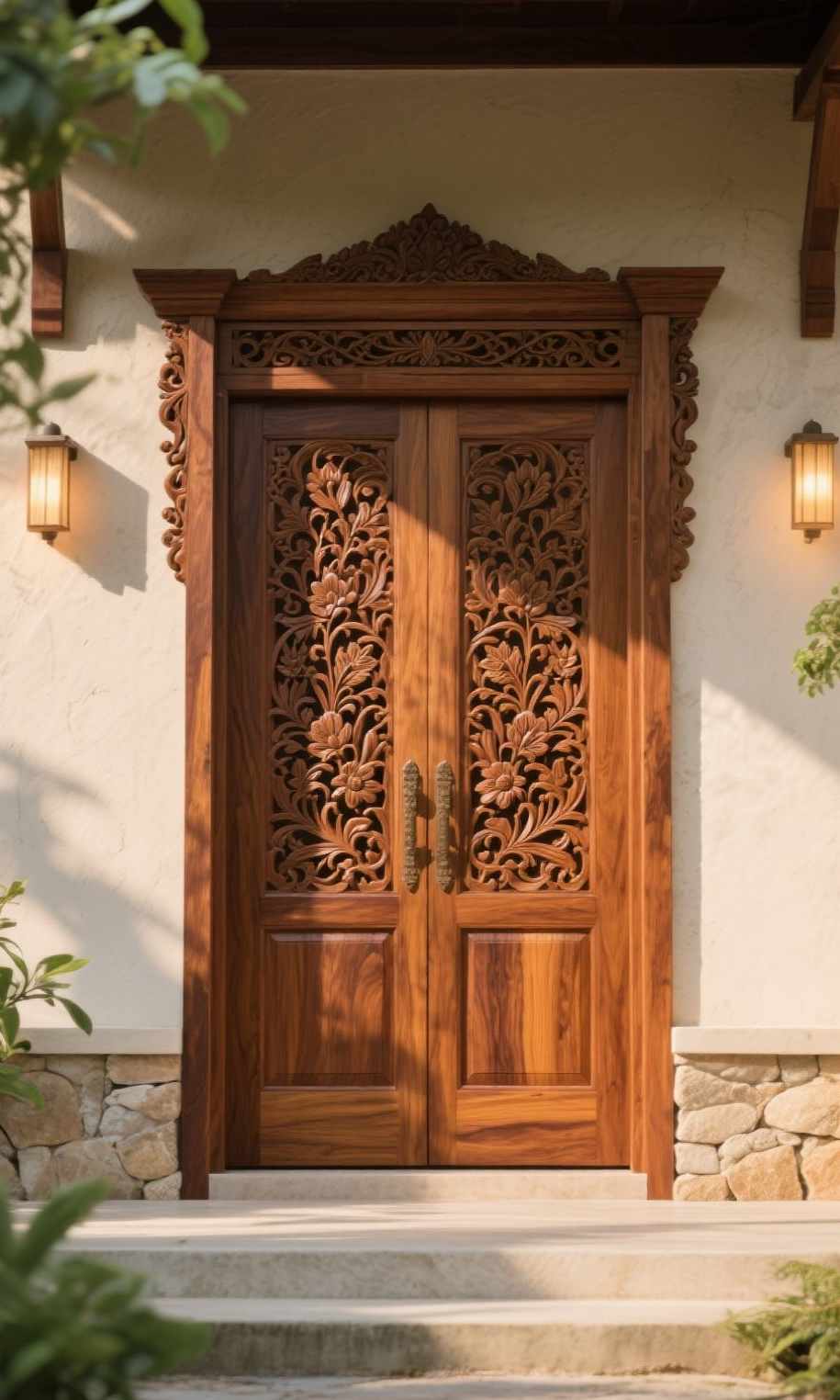 Jual Pintu Kayu Jati Minimalis & Ukir Klasik Modern 12