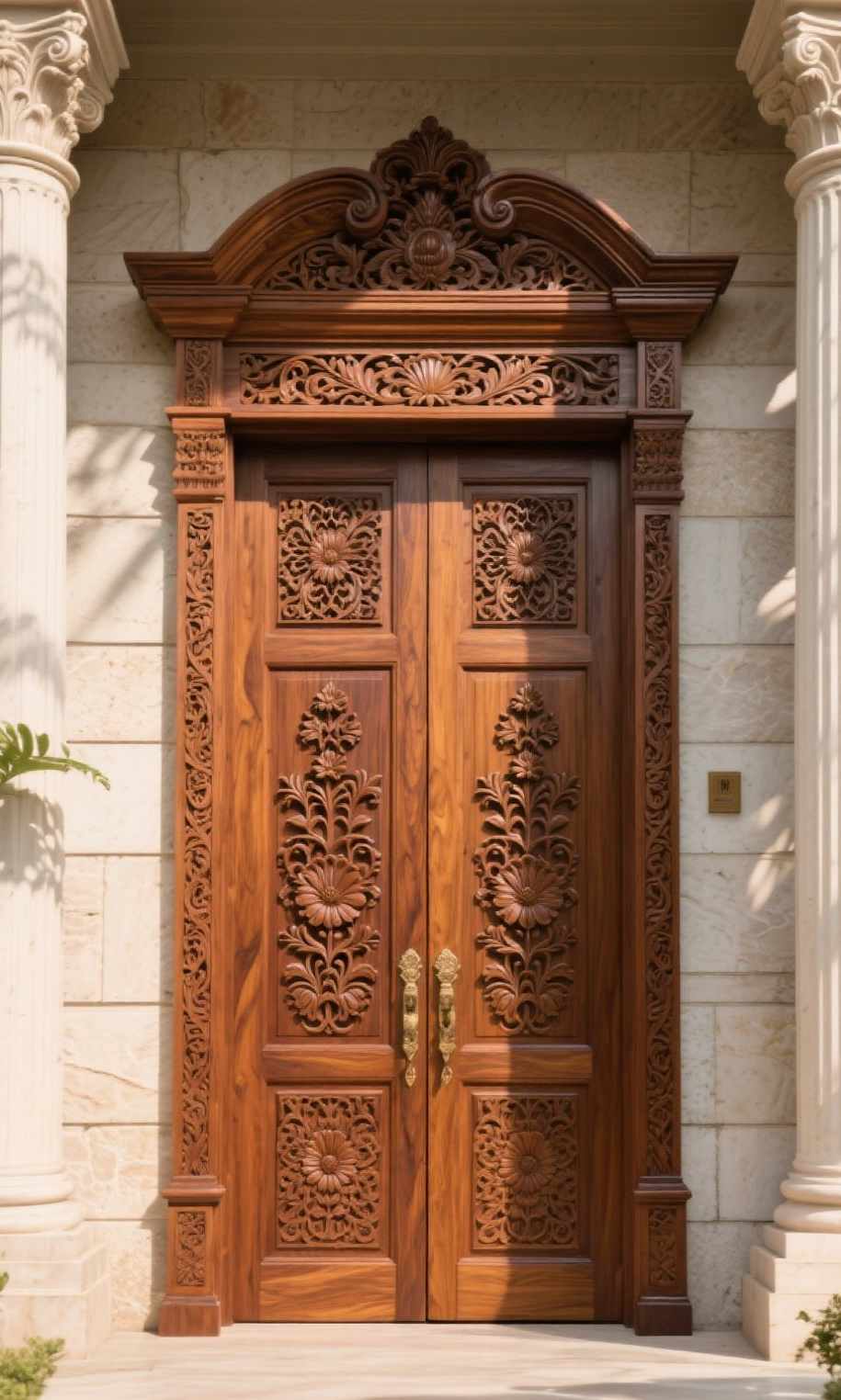 Jual Pintu Kayu Jati Minimalis & Ukir Klasik Modern 14