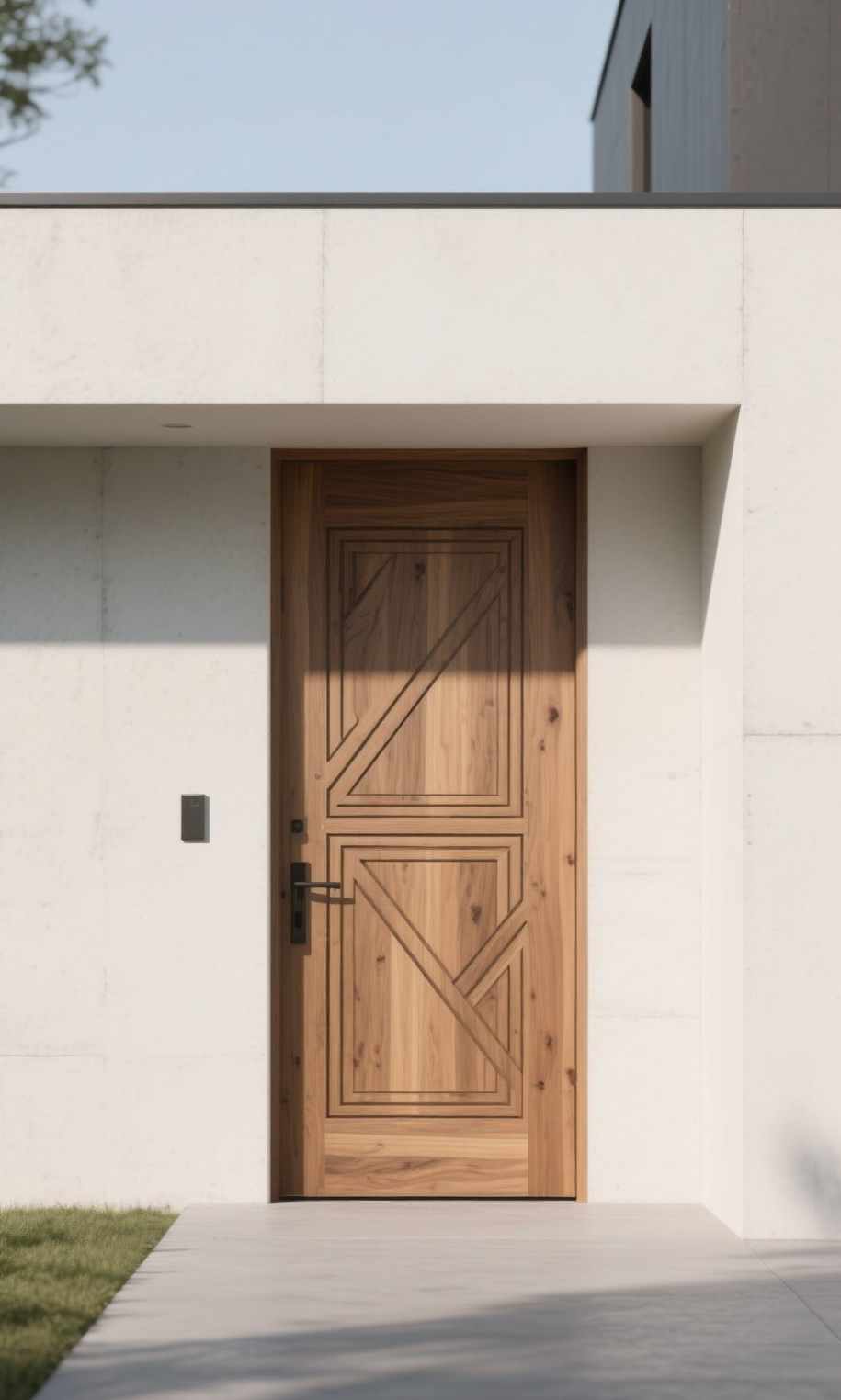 Model Pintu Kayu Single Modern Minimalis untuk Rumah Modern 1