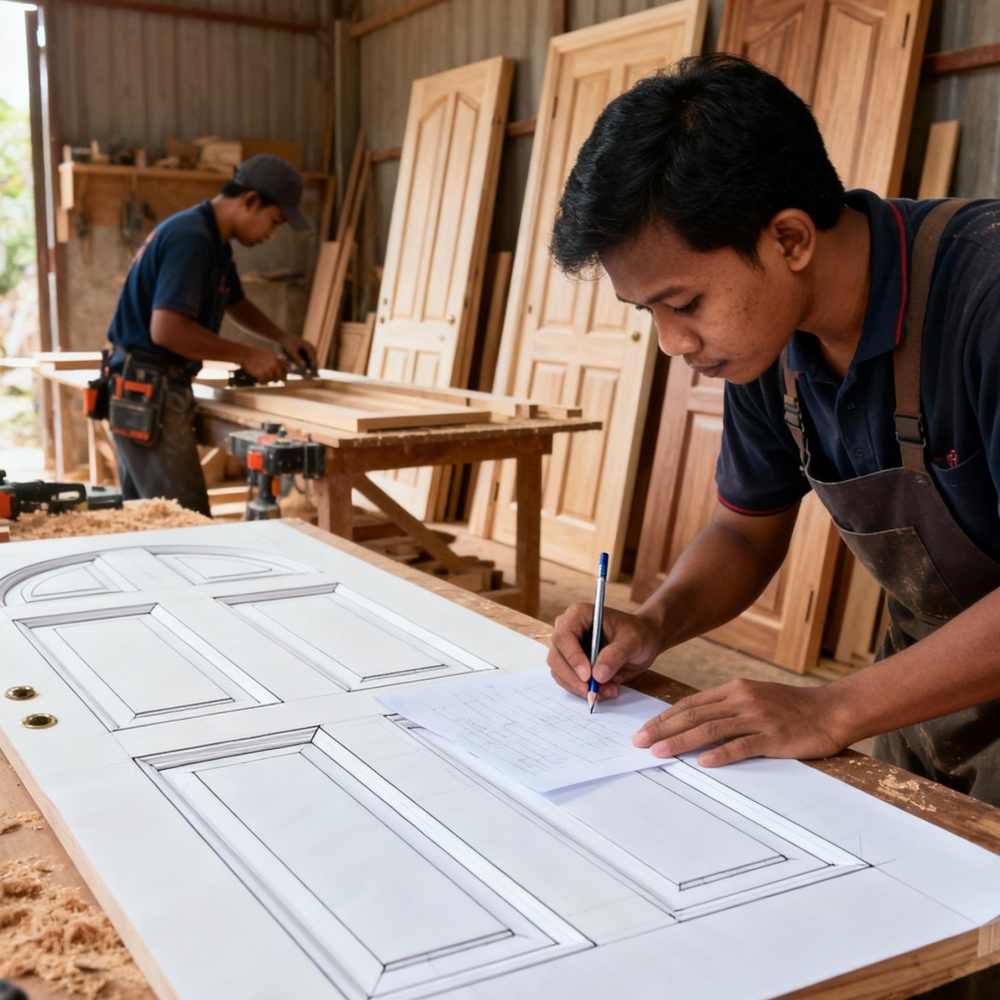 Pembuatan Pintu Kayu Custom Interior & Eksterior 3