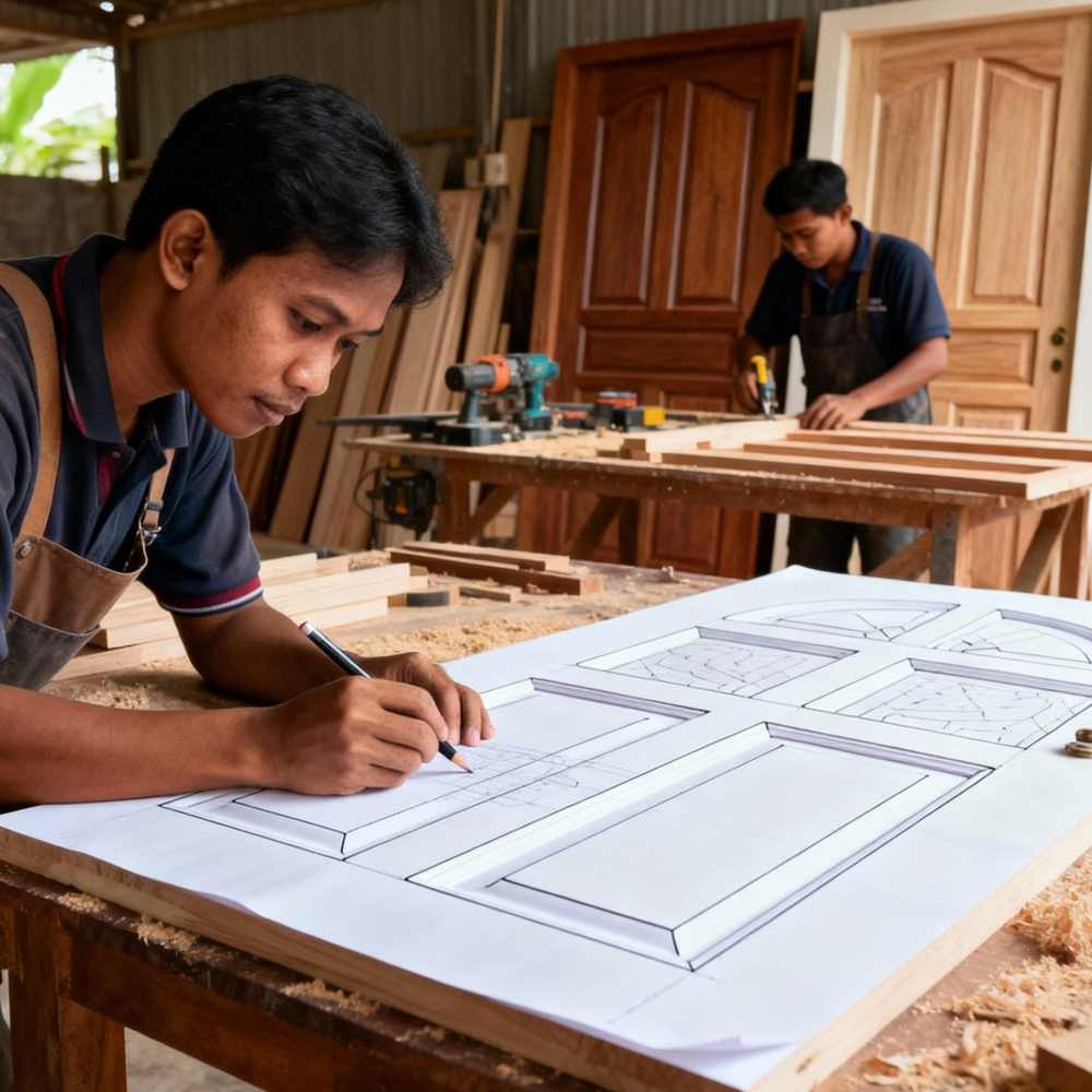 Pembuatan Pintu Kayu Custom Interior & Eksterior 4